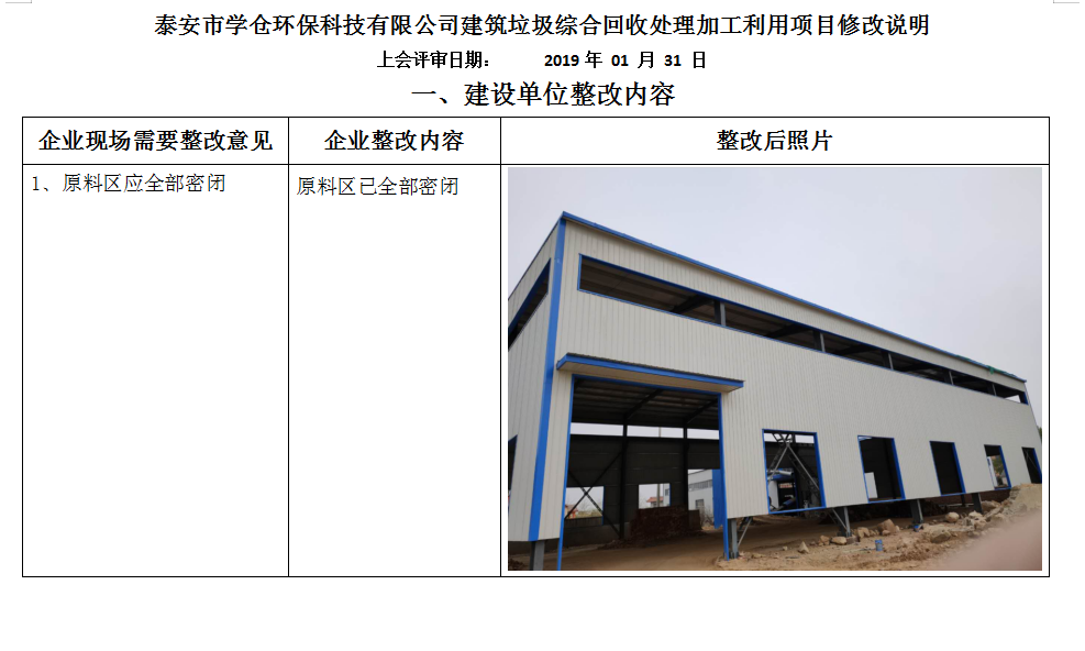 學(xué)倉環(huán)保驗收公示2